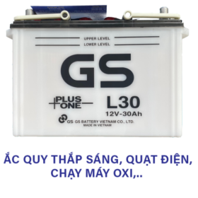 ẮC QUY GS BÌNH L30 12v-30Ah