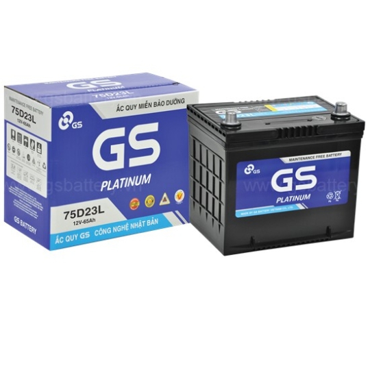 Ắc quy GS MF 75D23L/R 12V-65AH