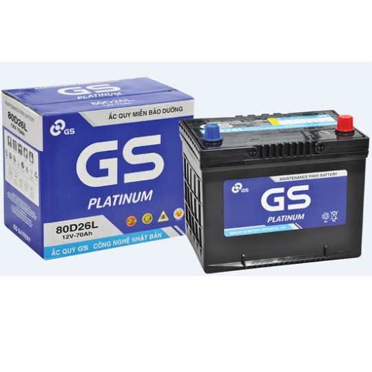 Ắc quy GS MF 80D26L/R 12V-70AH