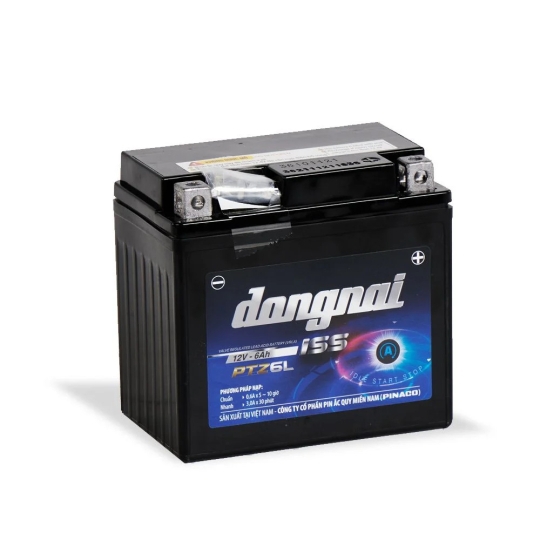 Ắc Quy Khô Miễn Bảo Dưỡng Đồng Nai Ptz6l Iss Dành Cho Xe Có Idling Stop - 12v - 6ah