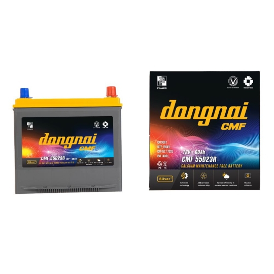 Ắc quy khô miễn bảo dưỡng Đồng Nai CMF 55D23R - 12V - 60Ah