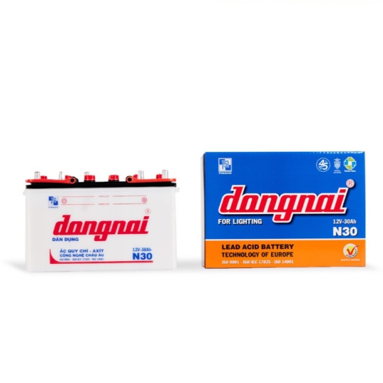 ẮC QUY DÂN DỤNG ĐỒNG NAI N30-12V- 30Ah